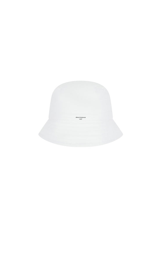 WHITE BUCKET HAT